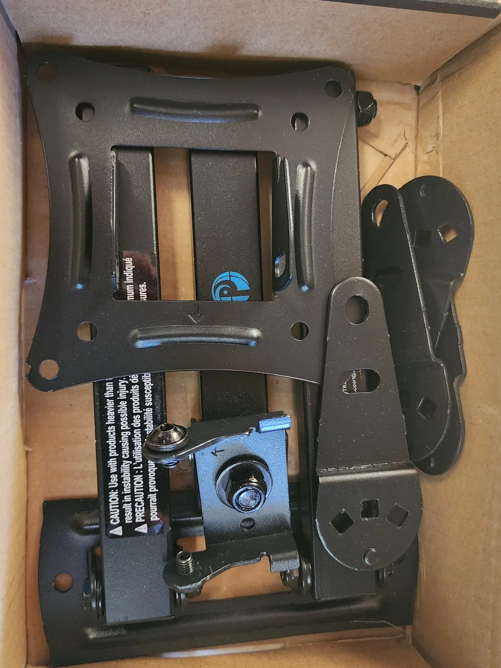 Universal Black TV/Monitor Wall Mount Bracket - Adjustable VESA Arm